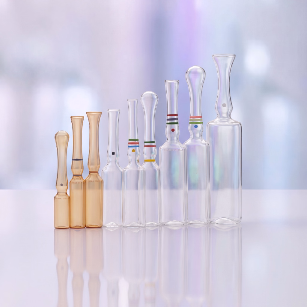 Range of tubular glass ampoules for pharma.