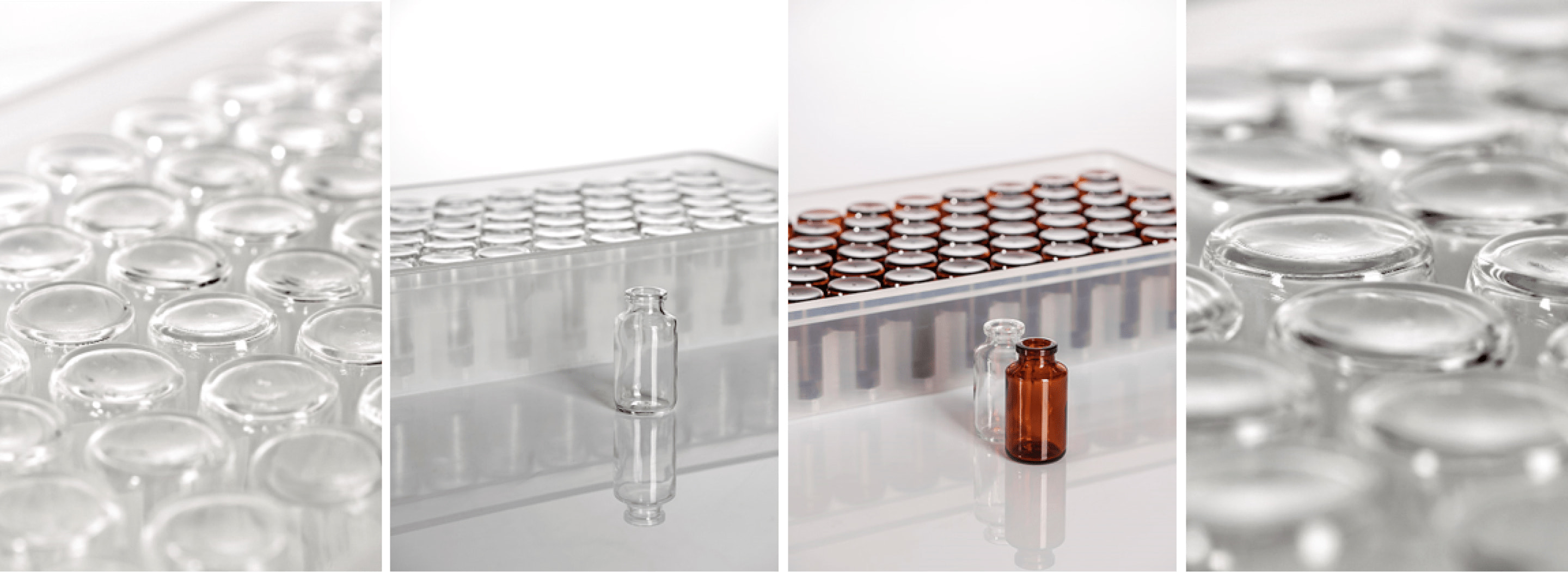 Type I molded glass vials