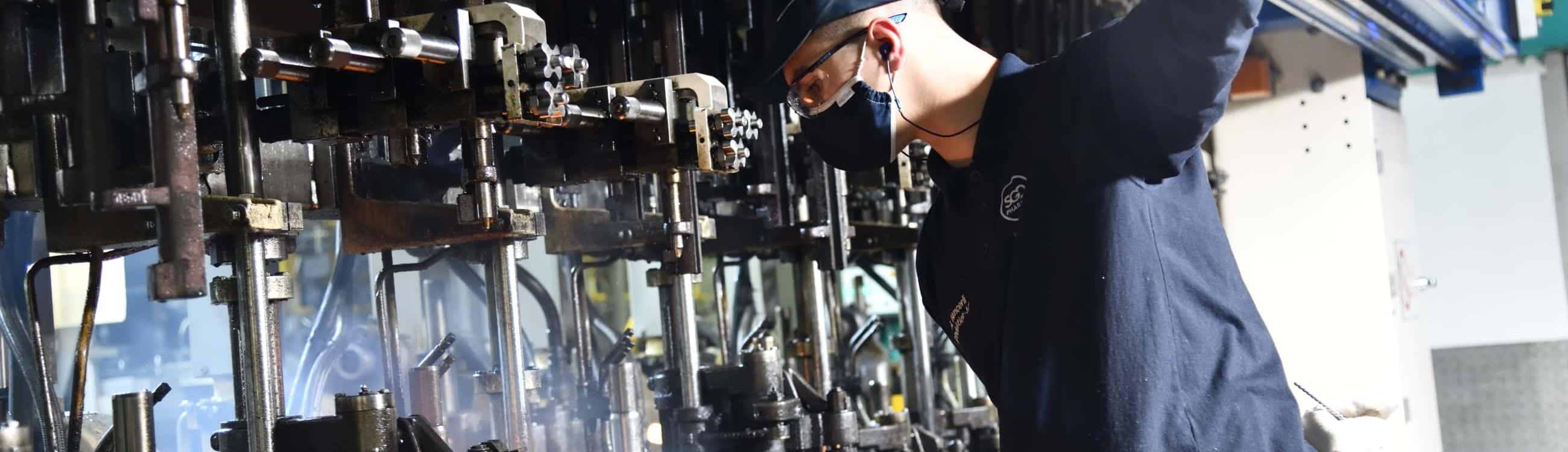 Ausbildung, Industrie, Flaschen, Produktion