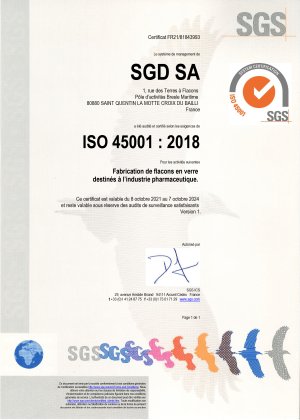 ISO 45001 SGD SA - SQLM
