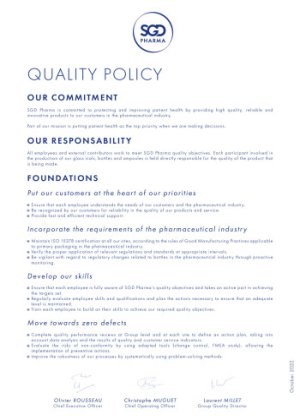 SGD Pharma EHS Policy