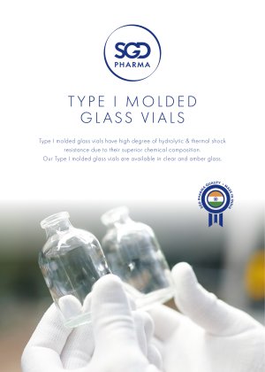 Type I molded glass vials – SGD Pharma quality made in India
