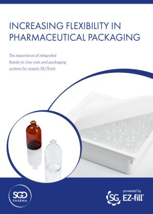 Increasing flexibility in pharmaceutical packaging for aseptic filling
