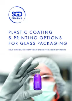 Plastic coating & printing options for glass packaging